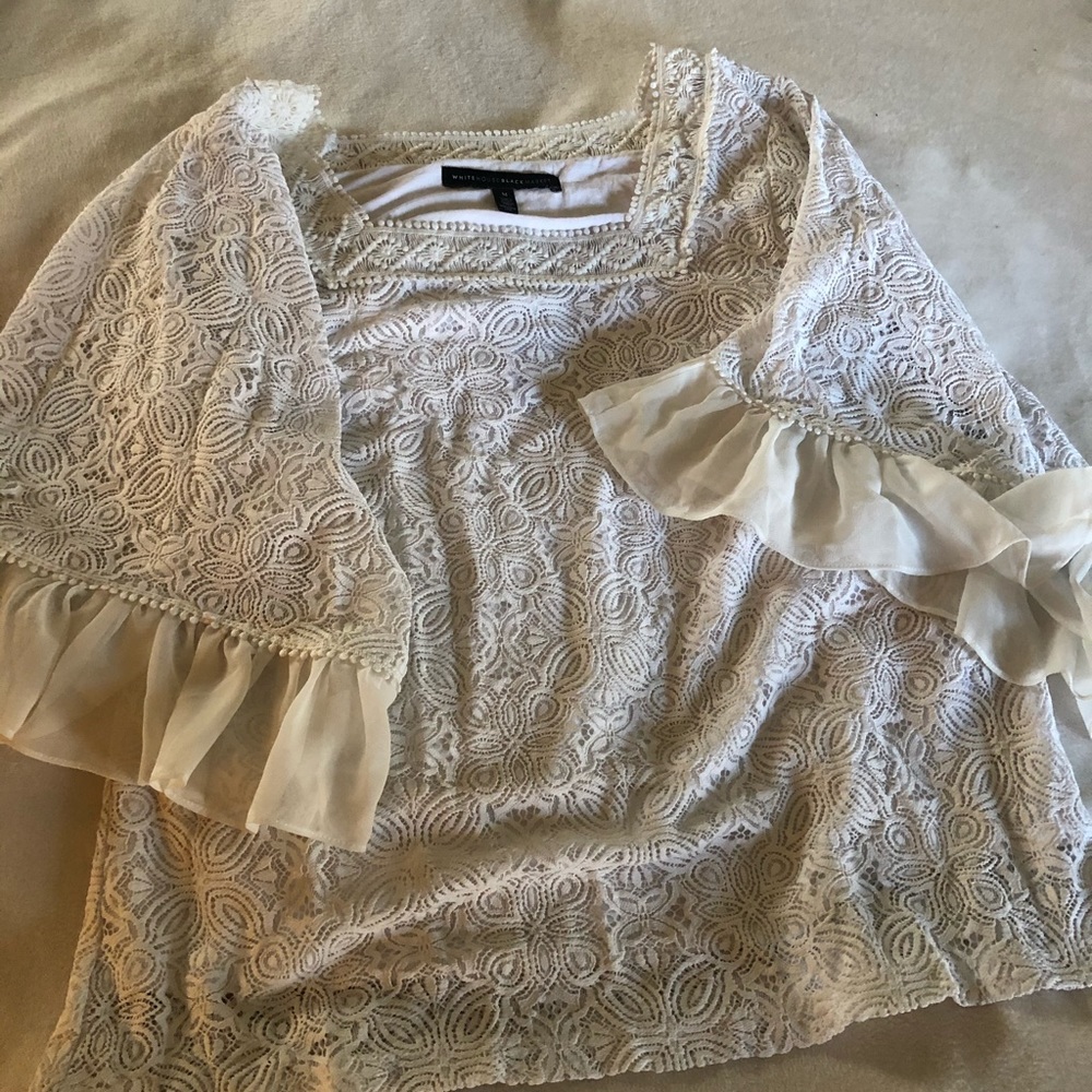 White lace top